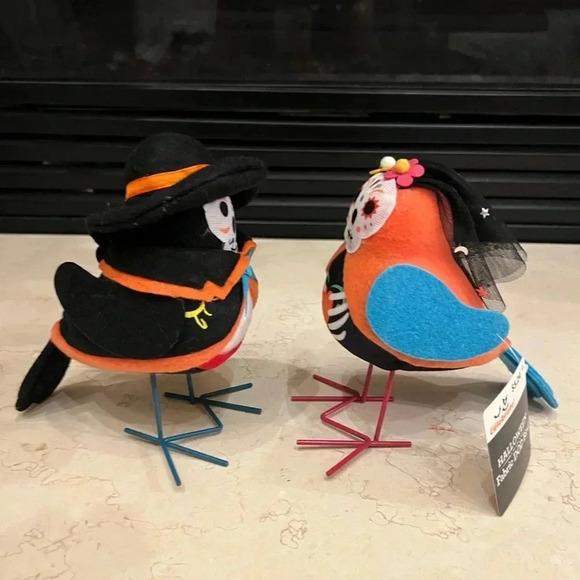 NWT new set of 2 Walmart day of the dead birds 2022 target inspired Halloween - Picture 3 of 8